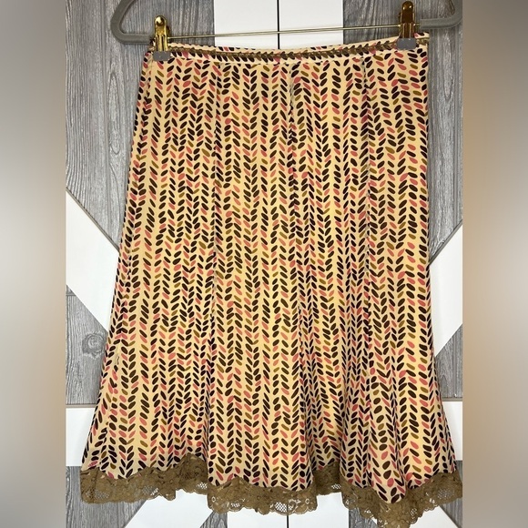 The Limited Dresses & Skirts - B6.16 The Limited Printed Fully Lined Sheer Vintage Look Skirt 0